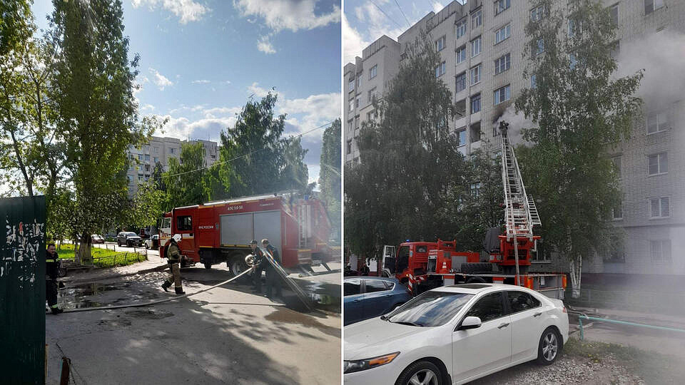 При пожаре в Нижнем Новгороде погиб мужчина