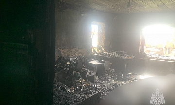 В Сергаче сгорел жилой дом