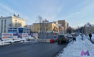 В Нижнем Новгороде провели сужение улицы Ошарской