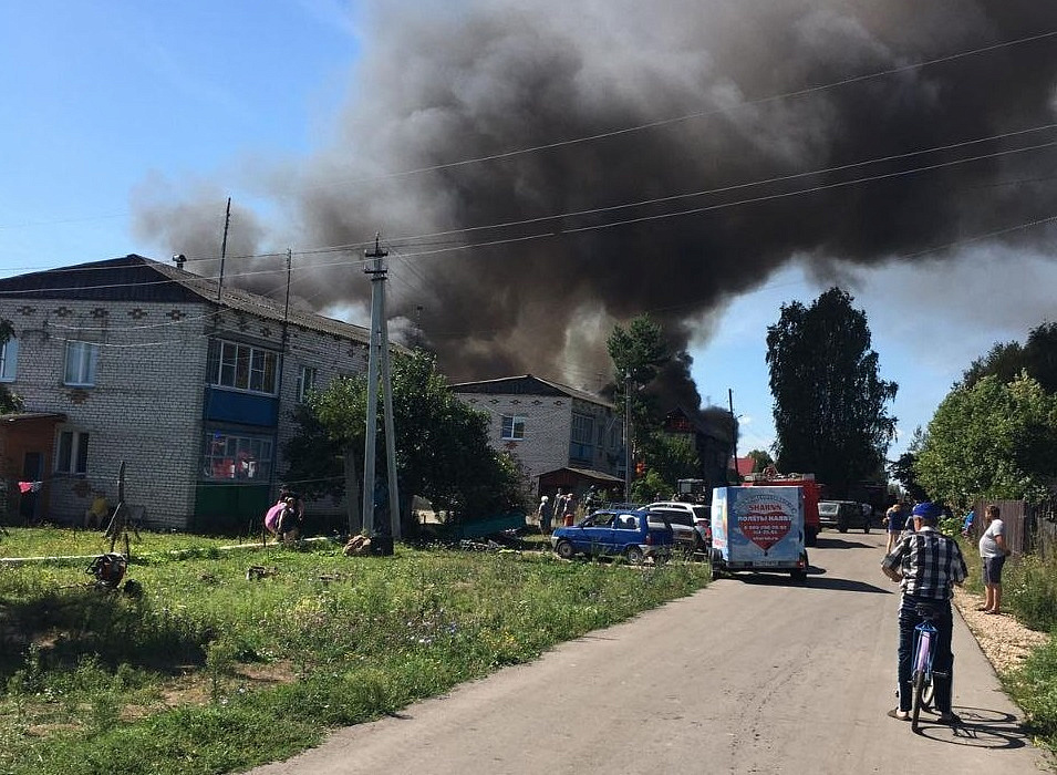 В Семёновском районе Нижегородской области сгорели два дома